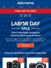Email Inspiration from Adorama