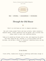 Email Inspiration from Adored Vintage