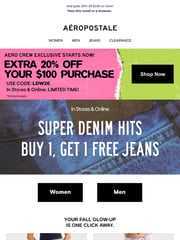 Email Inspiration from Aéropostale