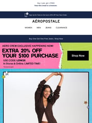 Email Inspiration from Aéropostale