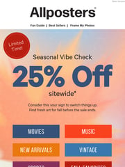 Email Inspiration from Allposters.com