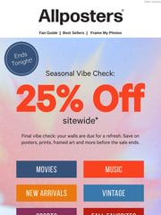 Email Inspiration from Allposters.com