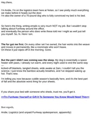 Email Inspiration from Andie