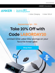 Email Inspiration from Anker