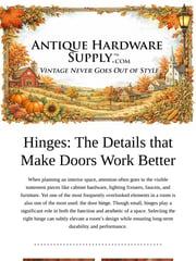 Email Inspiration from Antique Hardware Supply