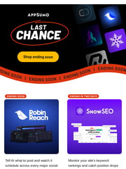 Email Inspiration from AppSumo