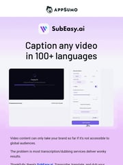 Email Inspiration from AppSumo