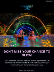 Email Inspiration from Aquatica Orlando