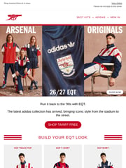 Email Inspiration from Arsenal Football Club