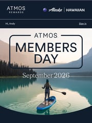 Email Inspiration from Atmos Rewards