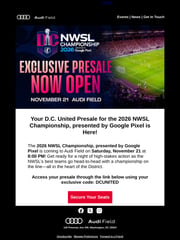 Email Inspiration from Audi Field