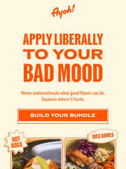 Email Inspiration from AYOH Foods