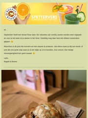 Email Inspiration from Bagels & Beans
