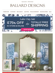 Email Inspiration from Ballard Designs