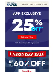 Email Inspiration from Bed Bath & Beyond