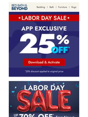 Email Inspiration from Bed Bath & Beyond