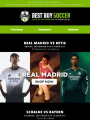 Email Inspiration from Best Buy Soccer