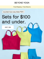 Email Inspiration from Beyond Yoga