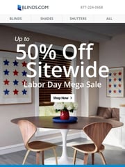 Email Inspiration from Blinds.com