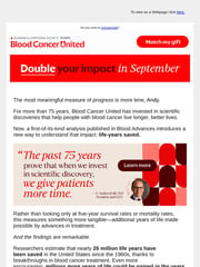 Email Inspiration from Blood Cancer United