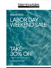 Email Inspiration from Bloomingdale's The Outlet Stores