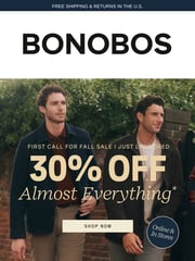 Email Inspiration from Bonobos