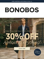 Email Inspiration from Bonobos