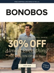 Email Inspiration from Bonobos