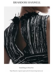 Email Inspiration from Brandon Maxwell