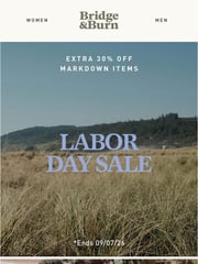 Email Inspiration from Bridge & Burn