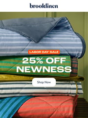 Email Inspiration from Brooklinen Labor Day Sale