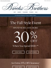 Email Inspiration from Brooks Brothers