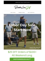 Email Inspiration from BunkerLess Golf™
