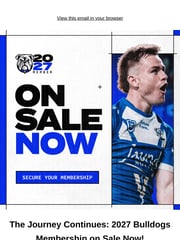 Email Inspiration from Canterbury-Bankstown Bulldogs