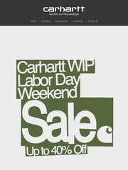 Email Inspiration from Carhartt WIP USA