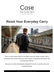 Email Inspiration from Case Luggage