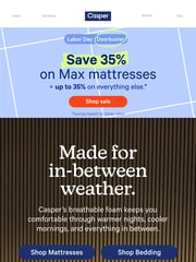 Email Inspiration from Casper