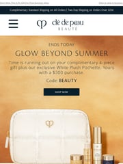 Email Inspiration from Clé de Peau Beauté
