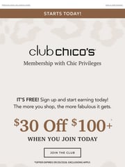 Email Inspiration from Club Chico's® Rewards
