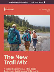 Email Inspiration from Cotopaxi