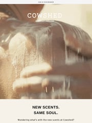 Email Inspiration from Cowshed