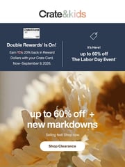 Email Inspiration from Crate & Kids
