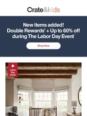 Email Inspiration from Crate & Kids SALE