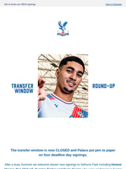 Email Inspiration from Crystal Palace F.C.