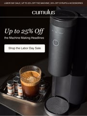 Email Inspiration from Cumulus Coffee