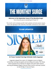 Email Inspiration from DC Power FC