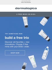 Email Inspiration from Dermalogica