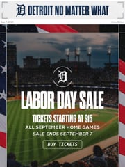 Email Inspiration from Detroit Tigers