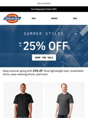 Email Inspiration from Dickies