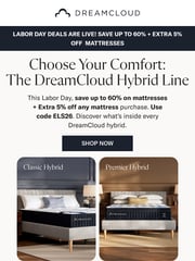 Email Inspiration from DreamCloud Sleep